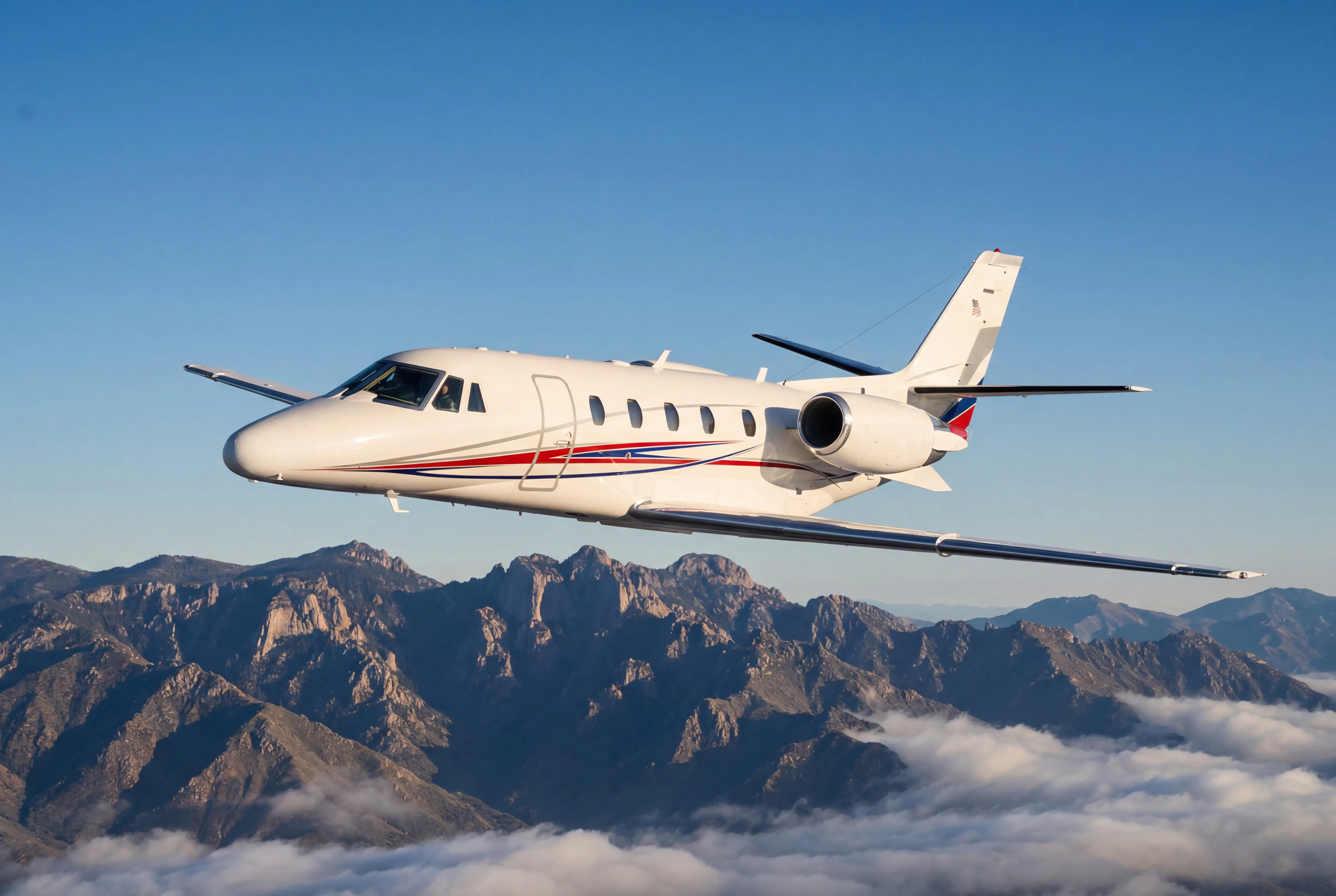 Citation XLS+ in flight